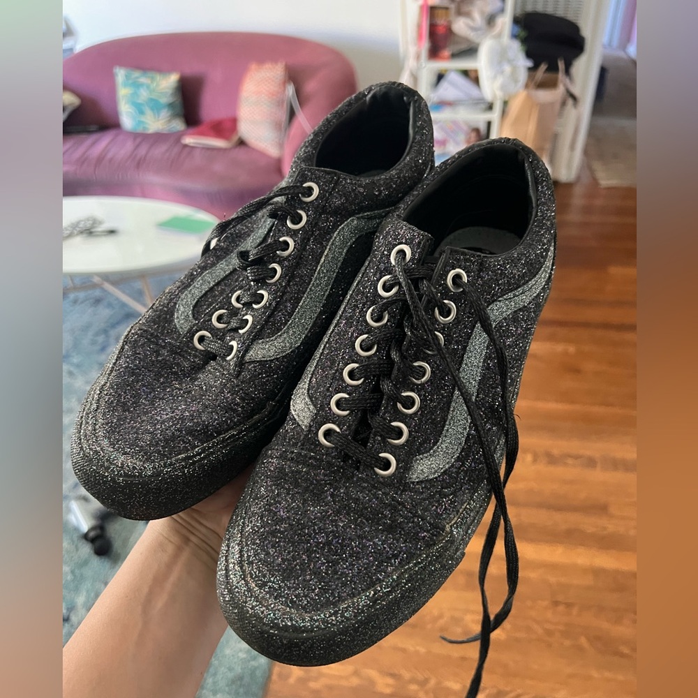 Vans x Opening Ceremony black glitter Old School sneaker